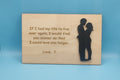 Personalized Laser Cut Couple Card