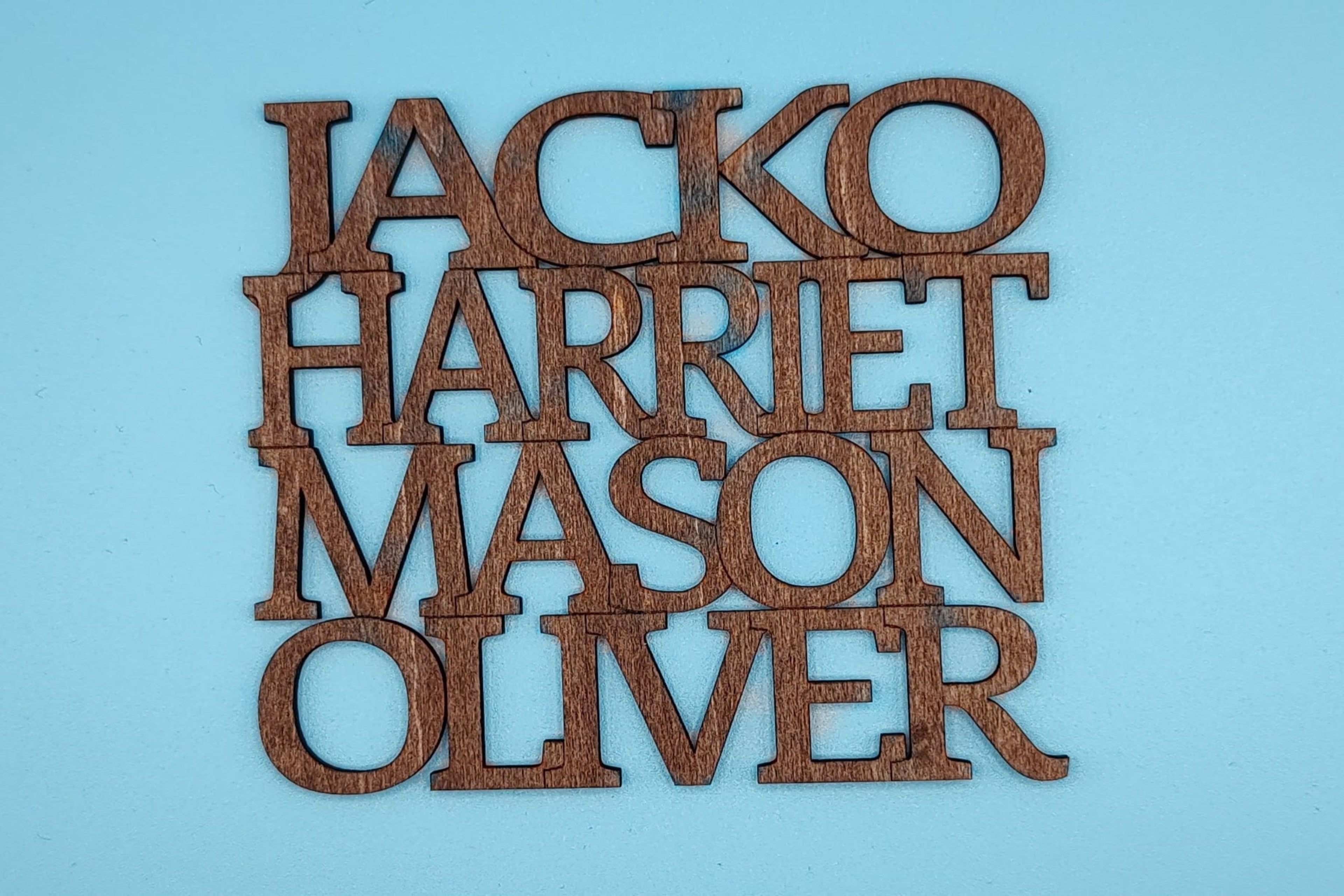 Personalized Laser Cut Wooden Coaster